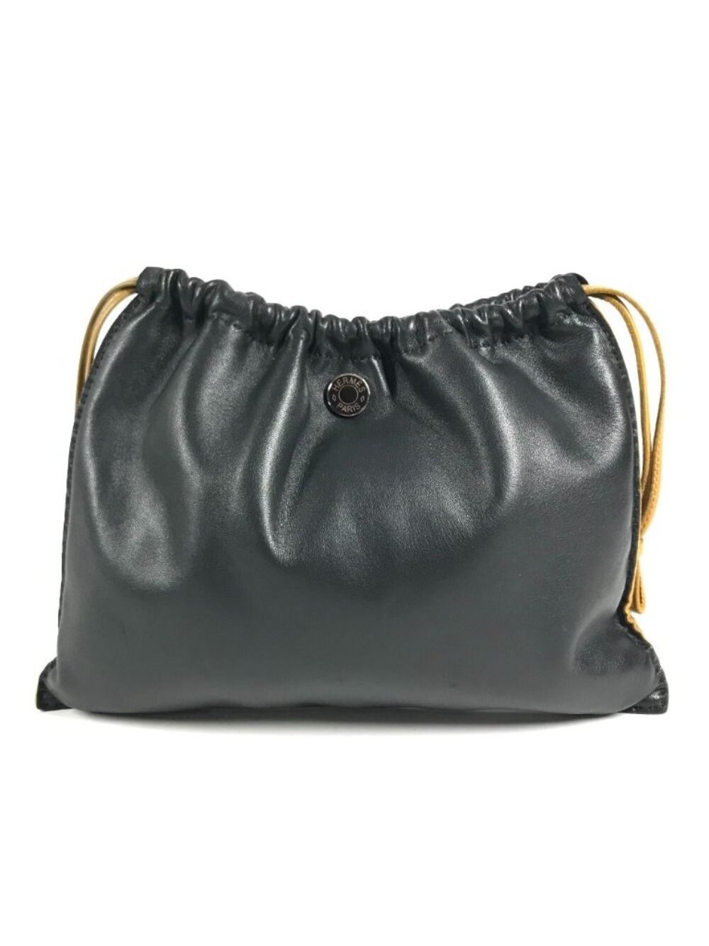 Hermes Pouch Pillow Drawstring Agneau Milo